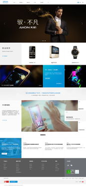 中兴zte 天机手机发布页网站设计案例 clh深圳高端网站建设