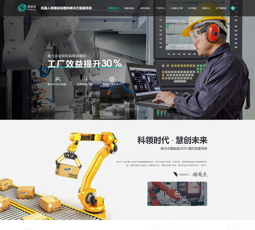 机器人装箱营销型网站案例 深圳机器人码垛网站案例